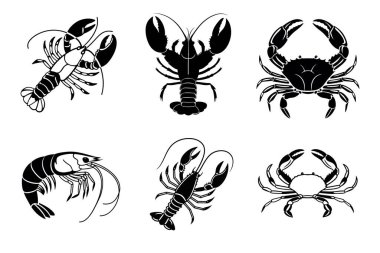 Istakoz, karides ve yengeç. Okyanus Yaratıklarının Büyüleyici Dünyasını Keşfetmek.