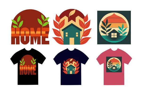  Eski Tişört Paketi Ev Simgelerini Model ile Destekliyor