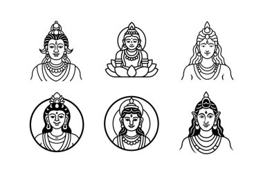 Trimurti simgesi hazır. Trimurti, Hinduizm 'in üç ana tanrısıdır: Brahma (Yaratıcı), Vishnu (Koruyucu) ve Shiva (Yok Edici).)