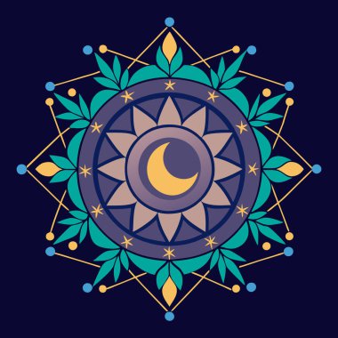 Cultural elegance, Arabian mandala art blending tradition clipart