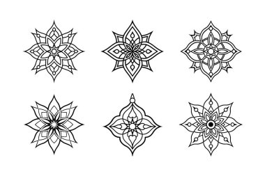Premium mandala süslemesi yüksek kaliteli desenleri desteler