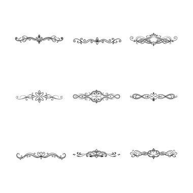 Tasarım projeleri için zarif altı çizili bohça