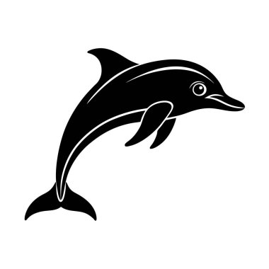  Zarif yunus silueti okyanus sanatı ve deniz yaşamı tasarım varlıkları