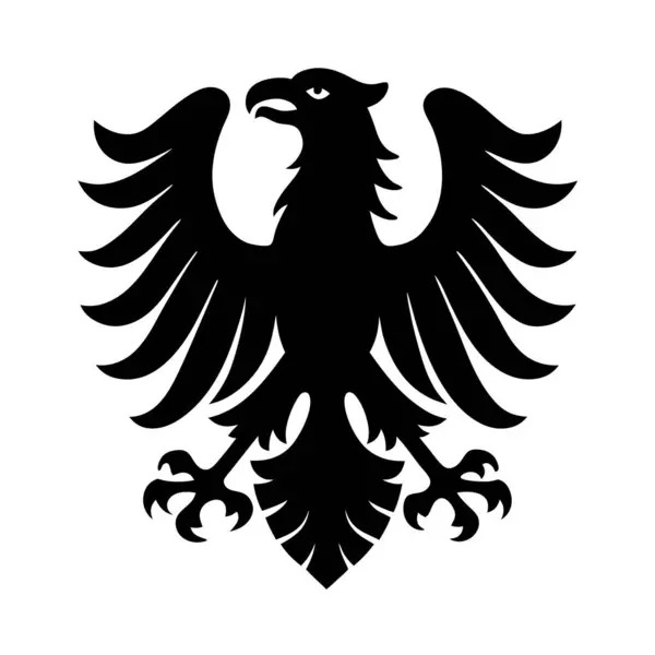 Avusturya 'nın ulusal sembolü ana kraliyet nişanı altın kartal silueti sanat