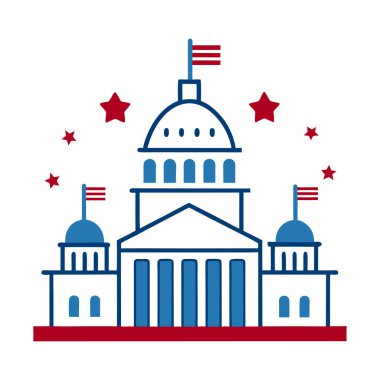 ABD başkenti 4 Temmuz süslemeleri ve vektör çizgisi resimleriyle özetlendi