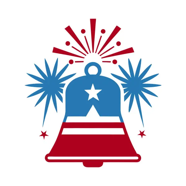 4 Temmuz 'da havai fişekli Özgürlük Çanı.