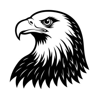 Kel kartal gead görkemli Kuş eildlife dymbol tasarımı
