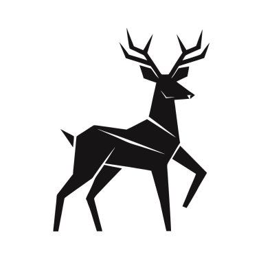 En Küçük Geometrik Geyik Silueti