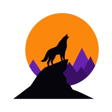 Kurt Silueti Uluyan Ay Gecesi Sahne Sanatı