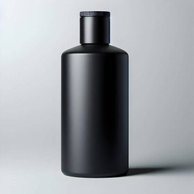 Beyaz Arkaplanda Alüminyum Şişe Yapılandırma Siyah Gri Beyaz