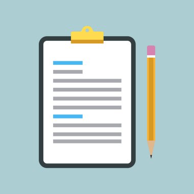 Pano ve kalem vektörü, düz pano ve kalem vektörü