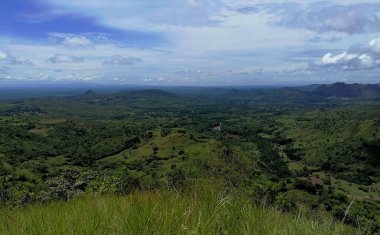 Dağların güzel manzarası, La yeguada, Veraguas, Panama. 