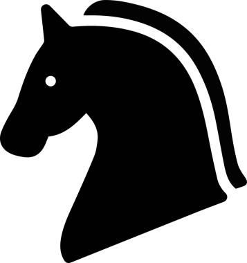 At simgesi vektör resimleme