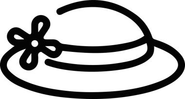 Şapka simgesi vektör çizimi