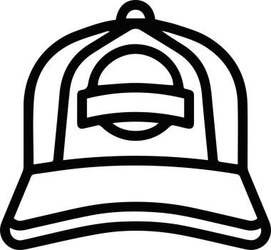 Şapka simgesi vektör çizimi