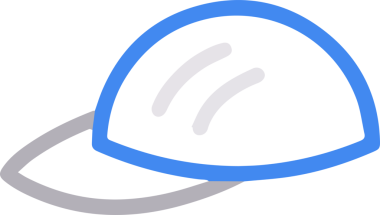 Şapka simgesi vektör çizimi