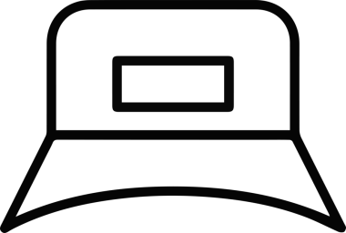 Şapka simgesi vektör çizimi