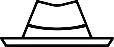 Şapka simgesi vektör çizimi