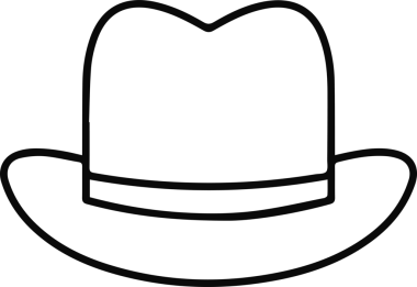 Şapka simgesi vektör çizimi