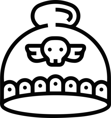 Şapka simgesi vektör çizimi