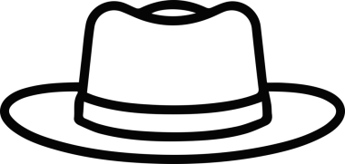 Şapka simgesi vektör çizimi