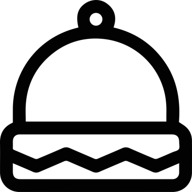 Şapka simgesi vektör çizimi