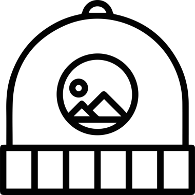 Şapka simgesi vektör çizimi