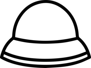 Şapka simgesi vektör çizimi