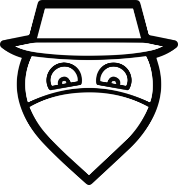 Şapka simgesi vektör çizimi