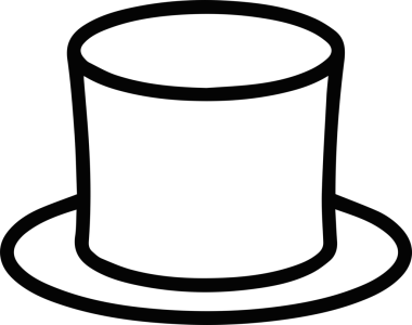 Şapka simgesi vektör çizimi