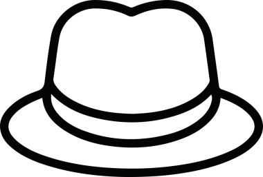Şapka simgesi vektör çizimi