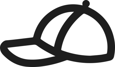 Şapka simgesi vektör çizimi