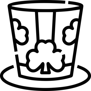 Şapka simgesi vektör çizimi