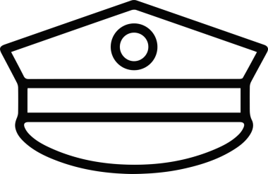 Şapka simgesi vektör çizimi