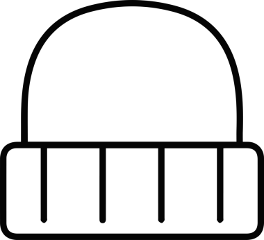 Şapka simgesi vektör çizimi