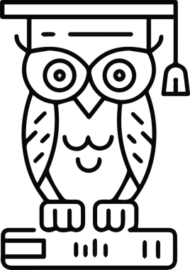 Şapka simgesi vektör çizimi