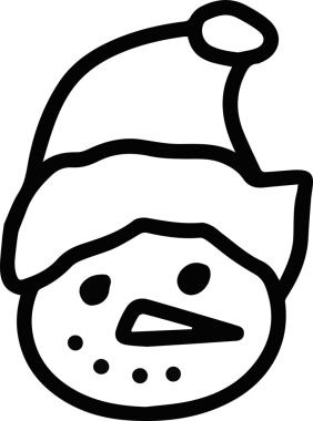 Şapka simgesi vektör çizimi