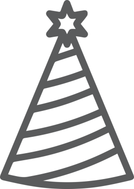 Şapka simgesi vektör çizimi