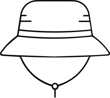 Şapka simgesi vektör çizimi