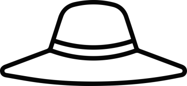Şapka simgesi vektör çizimi
