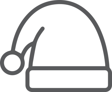 Şapka simgesi vektör çizimi