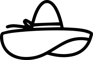 Şapka simgesi vektör çizimi