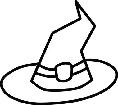 Şapka simgesi vektör çizimi