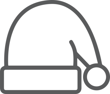 Şapka simgesi vektör çizimi