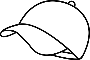 Şapka simgesi vektör çizimi