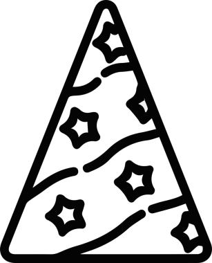 Şapka simgesi vektör çizimi