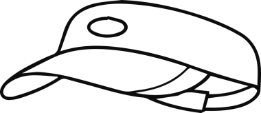 Şapka simgesi vektör çizimi