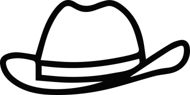 Şapka simgesi vektör çizimi