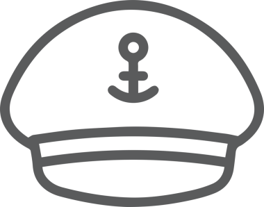 Şapka simgesi vektör çizimi