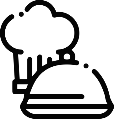 Şapka simgesi vektör çizimi